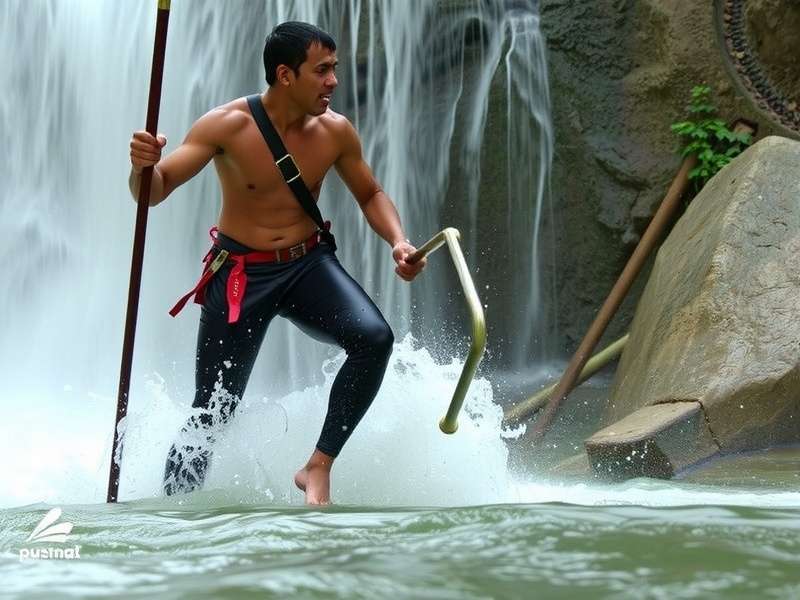 Intuitive touch controls for stunts Rishikesh Waterfall Warrior Controls